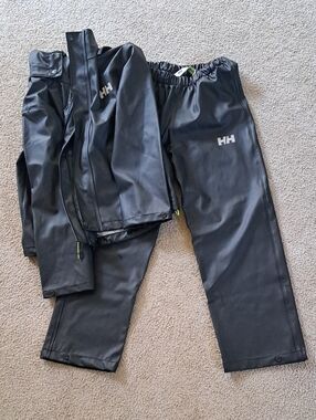 Helly Hansen Black Waterproof Boy's Rain Pants